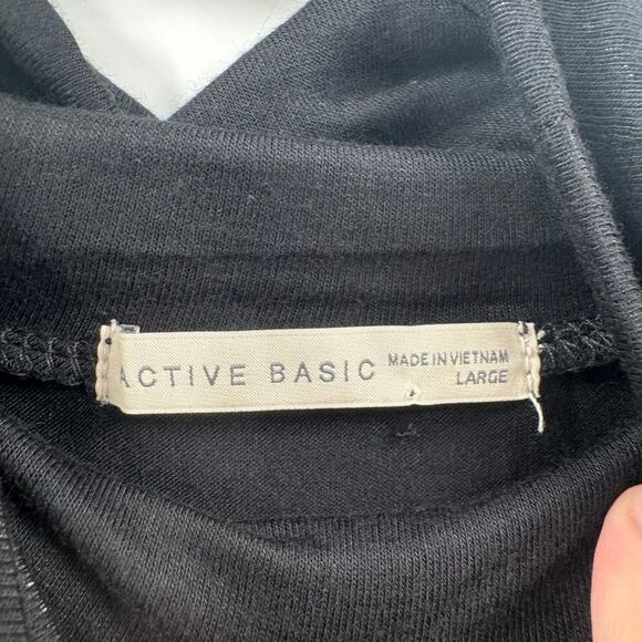 NWOT Active Basic Black Stretchy turtleneck - Picture 5 of 5
